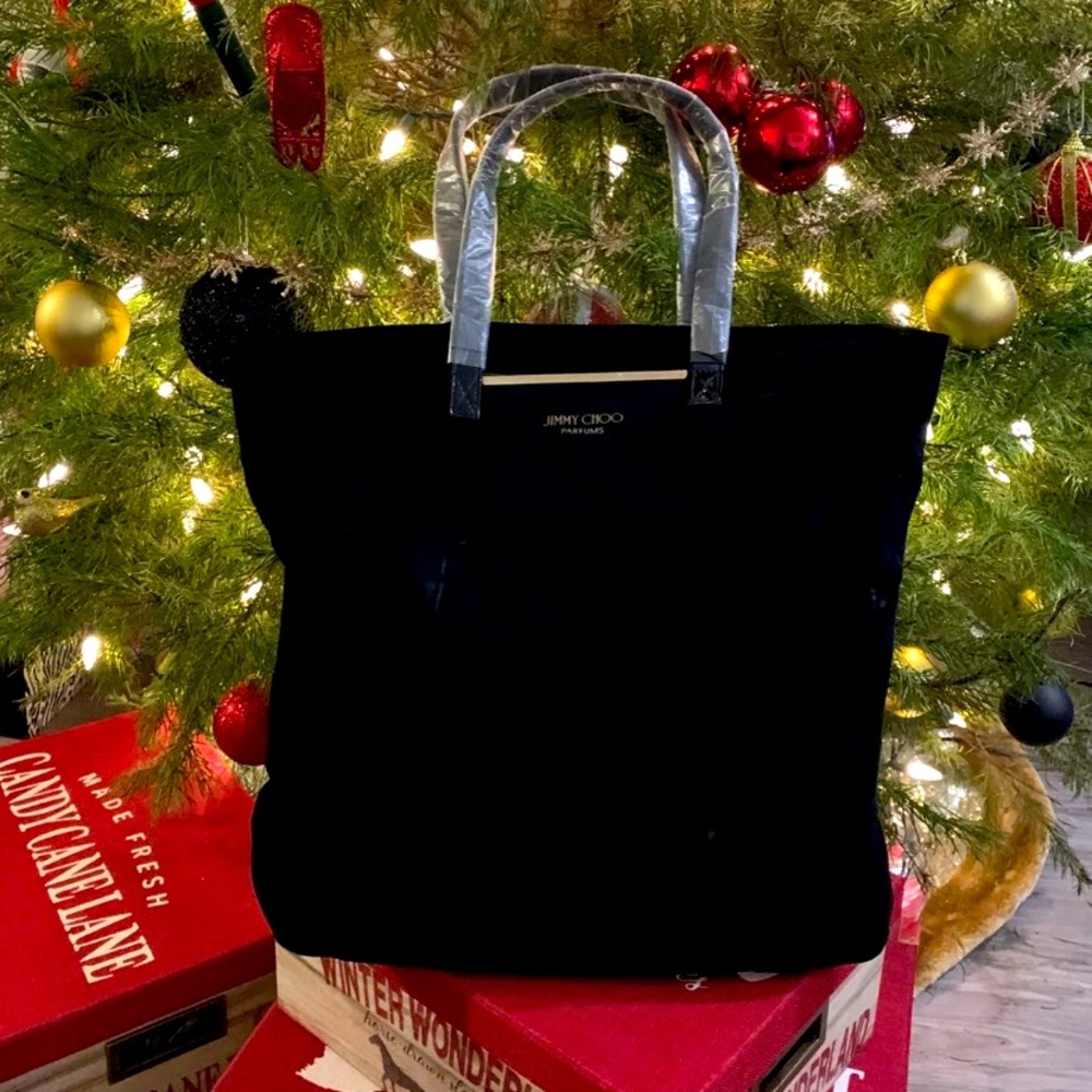 Jimmy Choo Velvet Tote Bag